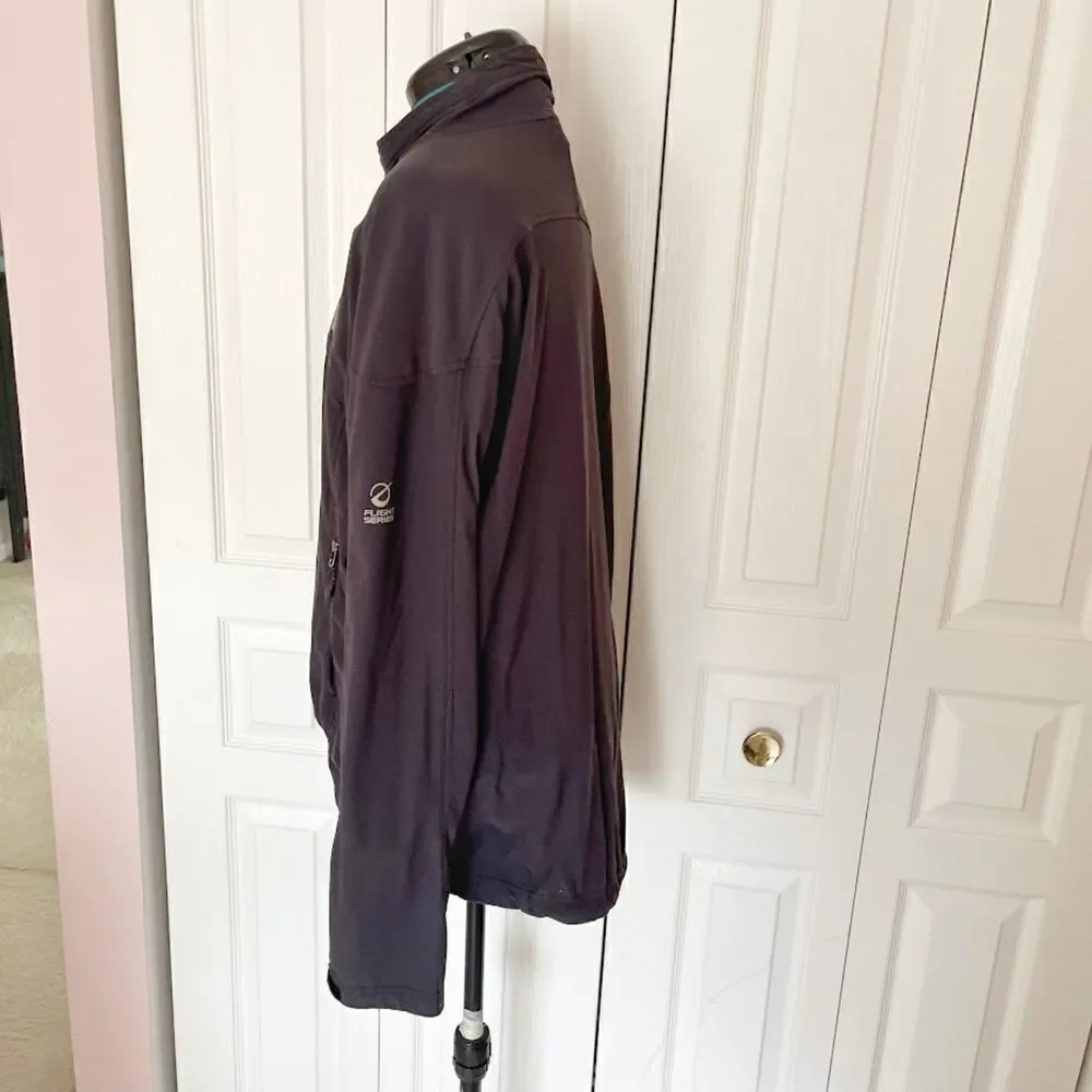 The Northface Apex Flight Series Logo Full Zip Mock Neck Lightweight Jacket